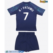Maglie da calcio Leicester City Issahaku Fatawu #7 Seconda Maglia Bambino 2025-26 Manica Corta + Pantaloni corti)